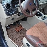 Автомобильные коврики EVA на Linkoln Navigator II 3 ряда (2003-2006)